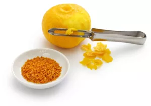 Lemon zest.