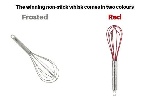 Winning nonstick whisk.