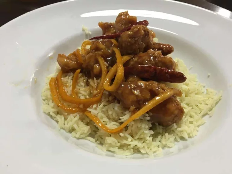 Chinese orange chicken.