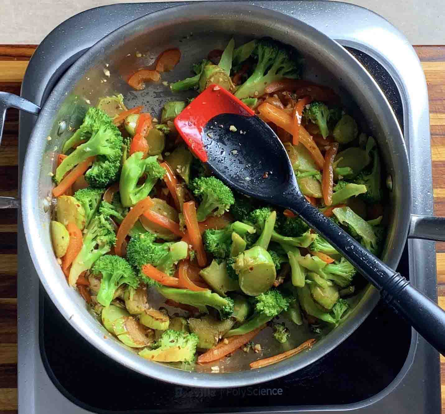 Spicy Browned Broccoli Side Dish Recipe.