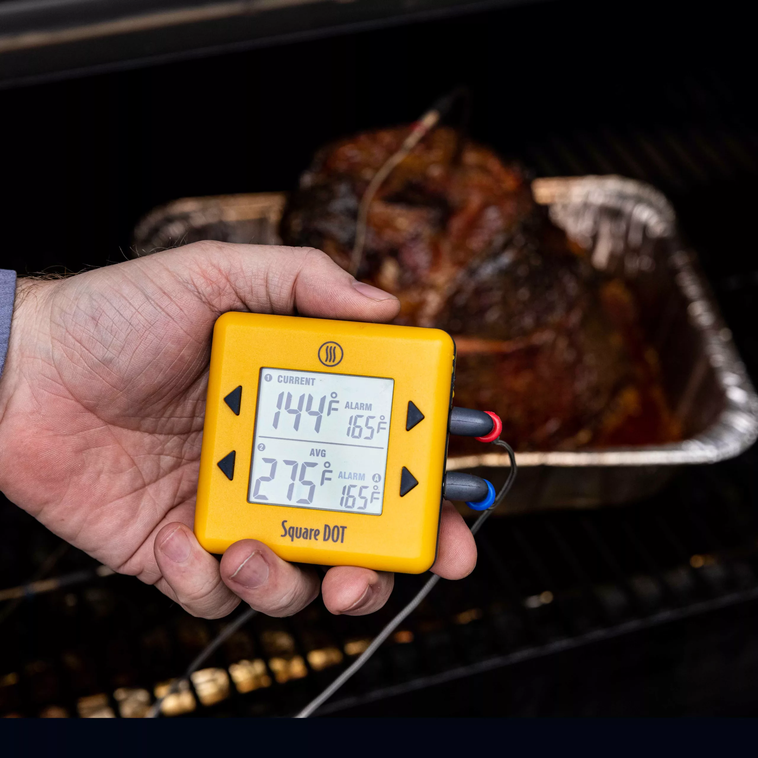 Thermoworks Square Dot Thermometer Average Oven Temperature ThermoWorks Square Dot with Average Oven Air Temperature Reading