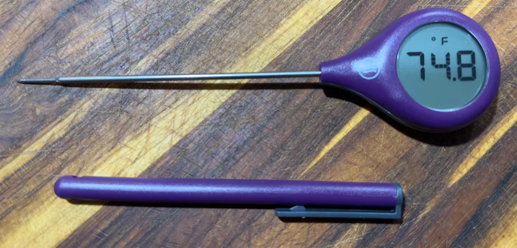 The ThermoWorks ThermoPop 2 with case.