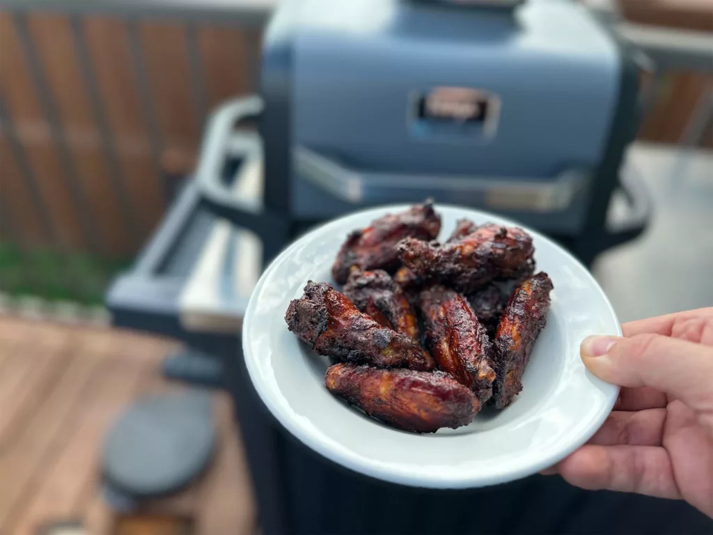 chicken wings on the Ninja Woodfire