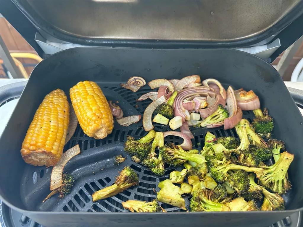 Smoked vegetables on the Ninja Woodfire.
