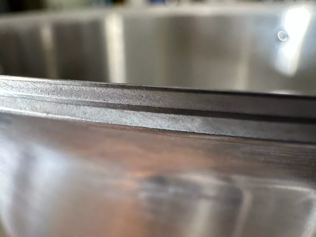 All Clad D5 5 ply close up