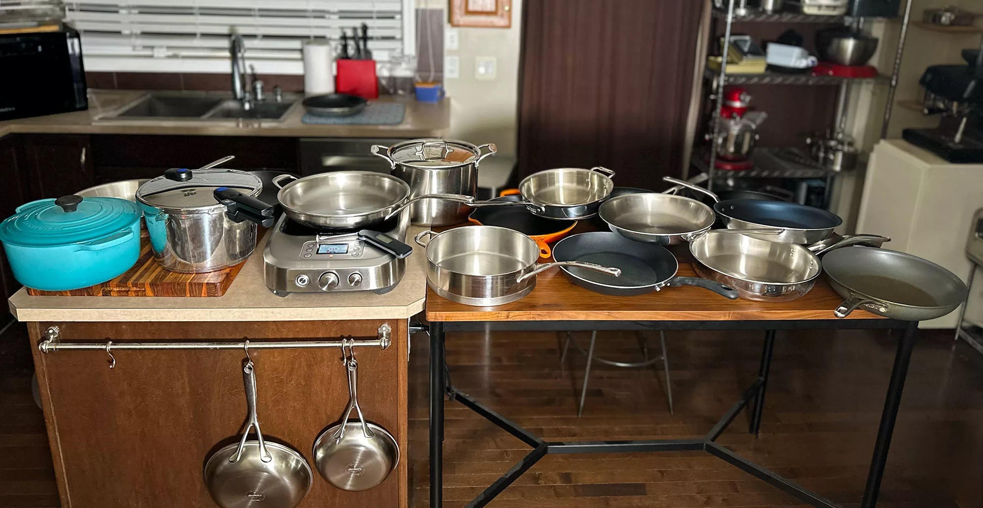 even heating heat distribution cover Testing how evenly frying pans heat.