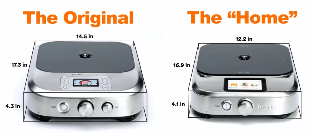 breville control freak original vs breville control freak home sizes