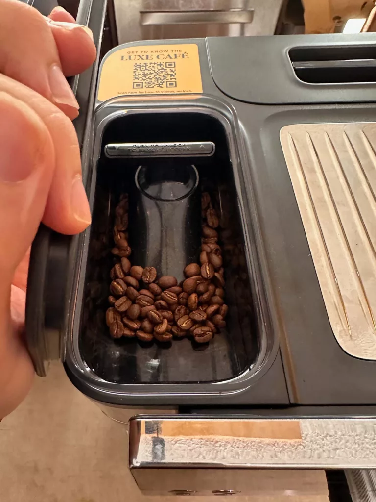 ninja luxe cafe bean hopper