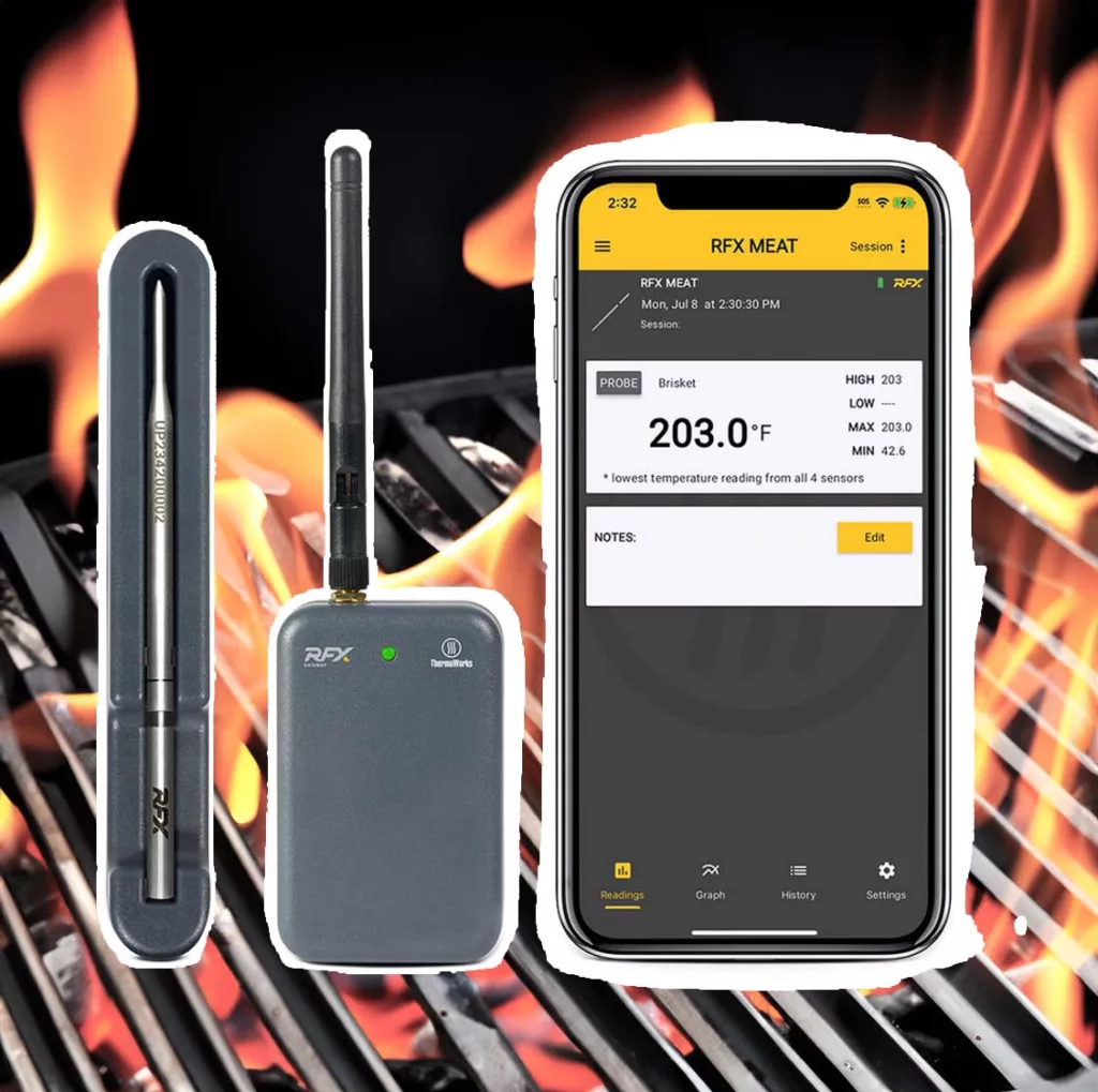 ThermoWorks RFX wireless thermometer.