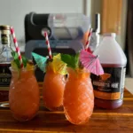 Mai Tais made with the Ninja SLUSHi and Margarita Man mix.