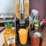 Crown Royal Peach and Simply Peach Ninja SLUSHi recipe.