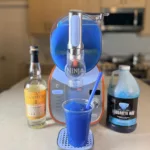 Blue Hawaiian frozen cocktail using the Ninja SLUSHi and Margarita Man mix.