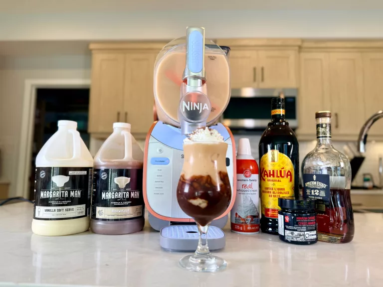 Bushwacker milkshake made with the Ninja SLUSHi and Margarita Man mix.