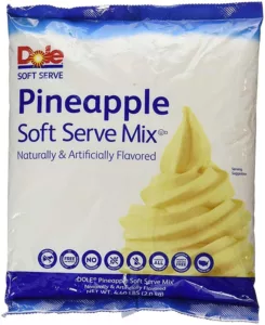 Dole Pineapple Soft Serve Mix.