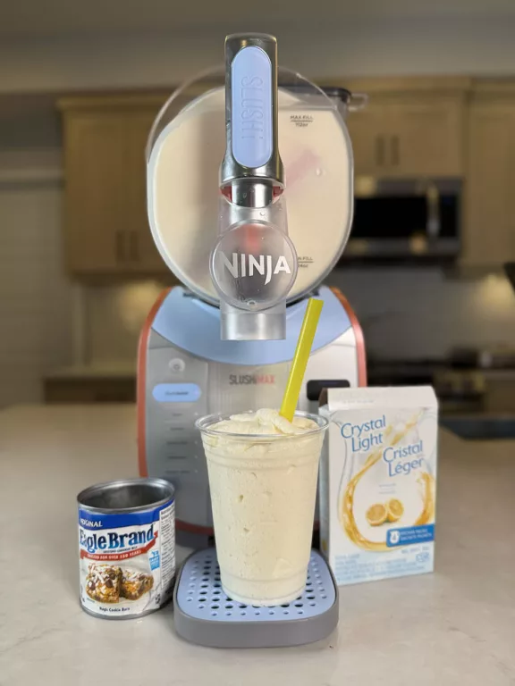 Frosted Lemonade made in the Ninja SLUSHi Max.